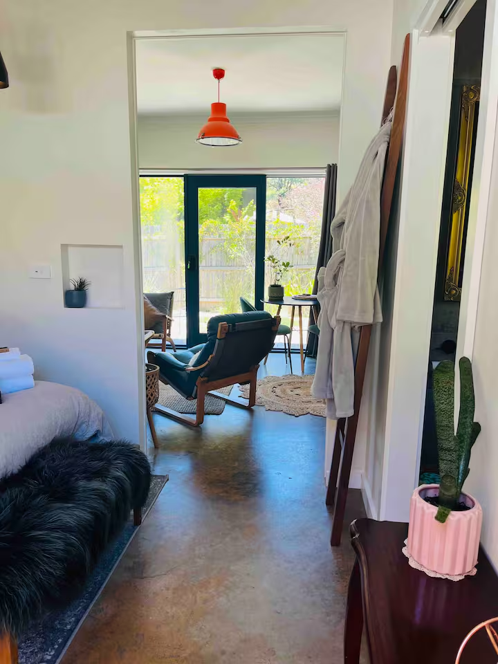 Hallway from bedroom to living area